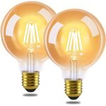Zmh - 2 ampoules led e27 4w eq 40w, vintage edison blanc chaud 2700k g80 ampoule à filament économie ... Zmh - 2 ampoules led e27 4w eq 40w, vintage edison blanc chaud 2700k g80 ampoule à filament économie ...