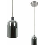 Zmh lampe suspension vintage, douille de lampe e27 chrome edison cord pendant suspension industrielle ...