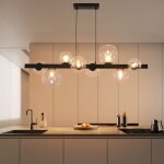 Lustre zmh lampe suspendue salon 8 ampoules - lampe de cuisine suspendue g9 lampe suspendue lampe de ...