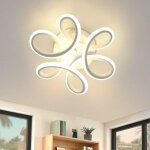 Plafonnier led moderne, 17w blanc lampe de lustre 3000k blanc chaud gomtrie design luminaire plafonnier ...
