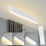 Plafonnier led variable chambre � coucher - moderne design salon long plafonnier cuisine avec t�l�commande ...