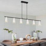Suspension table � manger lampe suspendue 6 ampoules - lampe de table � manger suspendue blanche lampe ...