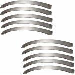 Zolginah lot de 10 poignee de meuble cuisine - chrom�es - poign�es de porte nickel bross� poignee de ...