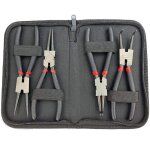 Lot de 4 pinces  circlips 6 pouce 150mm droite courbe interieur extrieure ensembles de pinces avec ...
