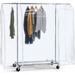 Zolginah grande housse de protection pour portant � v�tements, 152x180x50 cm, plastique waterproof transparent ...