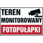 Zone surveill�e - pi�ges cam�ras - panneau pvc - p