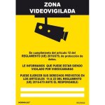 Zone de vidosurveillance  signal luminescent 21x30 rd30042