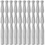 Zoternen - lot de 10 fraises � bois h�lico�dales � 2 cannelures cnc en tungst�ne 3, 175 x 22 mm