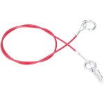 Zoternen - ifor williams c�ble de s�curit� pour remorque de voiture, abs rouge en acier inoxydable 1 ...