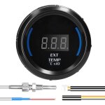 Zoternen - jauge de temp�rature des gaz d'�chappement num�rique � led grand �cran � caract�res, fonction ...