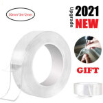 Zoternen rouleau de ruban adh�sif double face nano 30 mm x 3 m x 2 mm, lavable, sans traces, gel adh�sif, ...