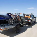 Zoternen - sangles d'arrimage rembourr�es avec boucle � came pour moto, cargaison, camion, remorque, ...