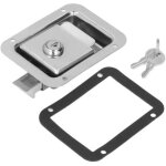 Zoternen - serrure de remorque de voyage en acier inoxydable, poign�e � palette encastr�e, loquet de ...