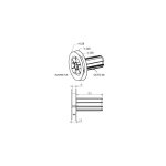 Zurfluh - feller poulie embout pour octo40 de �158 - porte roulement de �28