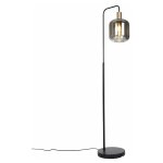 Qazqa - zuzanna - lampadaire - 1 lumi�re - h 150 cm - noir et or - design - �clairage int�rieur - salon ...