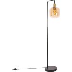 Zuzanna - led lampadaire avec abat - jour - 1 lumi�re - h 150 cm - noir - - �clairage int�rieur - salon ...