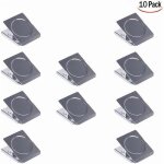 Zvd - 10 pi�ces pince aimant�e, clips pince en aimant m�tal pinces aimant frigo clips magn�tiques pince ...