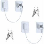 Zvd - 2 pcs securite fenetre enfant, serrures protection fenetre enfant avec 4 cl�s, forte adh�sif serrure ...