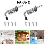 Zvd - 2 pi�ces loquet ressort robuste inox, 10 x 128mm boulons � ressort en acier inoxydable, barrel ...