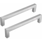Zvd lot de 2 poignee de meuble cuisine entraxe 128mm poign�es meuble cuisine inox poign�e cuisine argent� ...