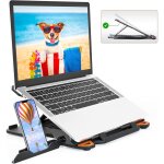 Zvd - 360 rotating base laptop stand portable laptop stand, improved bottom adjustable height, foldable ...