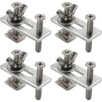 Zvd - lot de 4 colliers de serrage en t pour fraiseuse graveuse cnc 3018pro / mx3 / 3018prover