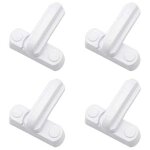 Zvd - lot de 4 serrures loquets bloque poignee s�curit� domestique suppl�mentaire remplacement pour maison ...