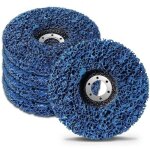 Zvd - 5 pi�ces disque de nettoyage(bleu)125 mm , meule de d�capage de peinture, disque abrasif de bande ...