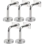 Zvd - lot de 5 support main courante inox - murale supports de main courante pour escalier exterieur ...