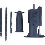 Zvd - adaptateur de scie alternative portable avec 3 lames - accessoire de perceuse pour la coupe de ...