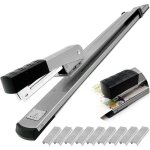 Zvd - agrafeuse � bras long capacit� de 25 feuilles, agrafeuse long bras pour reliure des documents