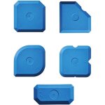 Zvd - ensemble d'outils de calfeutrage en silicone 5pcs - joint calfeutrage outils, grattoir de truelle ...