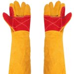 Zvd - gants de soudage �pais avec manches extra longues 61 cm - r�sistants � la chaleur - pour travail ...
