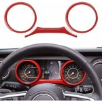 Zvd - jeu de 2 housses de tableau de bord abs accessoires d'int�rieur pour jeep wrangler 2018 - 2023 ...