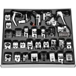 Zvd - kit de 32 pieds - de - biche pour machine  coudre domestique - accessoires ourlet - compatible ...