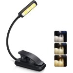 Zvd - lampe de lecture led rechargeable - liseuse lampe 6 led (blanc froid / jaune chaud), 3 mode luminosit�, ...