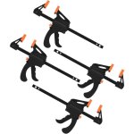 Lot 4 serre - joints  une main - pince  barre  cliquet rapide  libration, barre de fixation