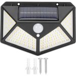 Zvd - lumire de capteur 100led, applique murale solaire - contrle d'induction du corps humain, porte ...