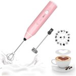 Zvd - mousseur  lait portatif - mlangeur  fouet rechargeable pour caf - pochoirs artistiques - cappuccino, ...
