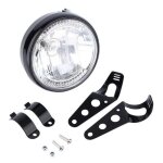 Zvd - phares avant moto 7 pouces rond ampoule projecteur 12v feux signification