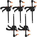 Zvd - pinces � d�gagement rapide (5 pi�ces) - serre - joints de charpentier de 4 pouces pour travail ...