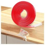 Zvd - protege coin de table bebe transparent, 5m pr� - adh�sif protection bebe de table et meuble, protecteur ...