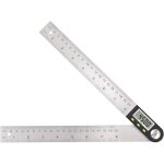 Zvd - rapporteur d'angle num�rique 200mm - 0 - 360� - affichage lcd - acier inoxydable - mesure angle ...