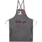 Zvd - tablier de travail en toile, tablier de travail multifonction avec 3 poches  outils, tablier  ...