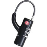 Zvd - telescopic padlock travel bag code 3 password combination of customs certification tsa certified ...