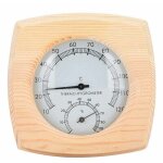 Zvd - thermom�tre et hygrom�tre en bois d'�pic�a phe - affichage int�rieur