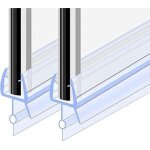 Zxpasra joint de portede douche 70cm 2pcs pour vitre 4 - 6mm, joint d'�tanch�it� cabine douche barri�re ...