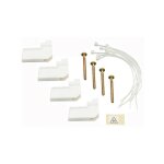 Leg01490 ensemble de fixation coffret encastr� 4 griffes / colliers attache - c�bles - legrand