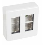 078882l bote poste de travail en saillie mosaic pour modules 2x4, blanc - legrand
