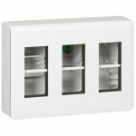 078883l bote de poste de travail en saillie mosaic pour modules 3x4, blanc - legrand
